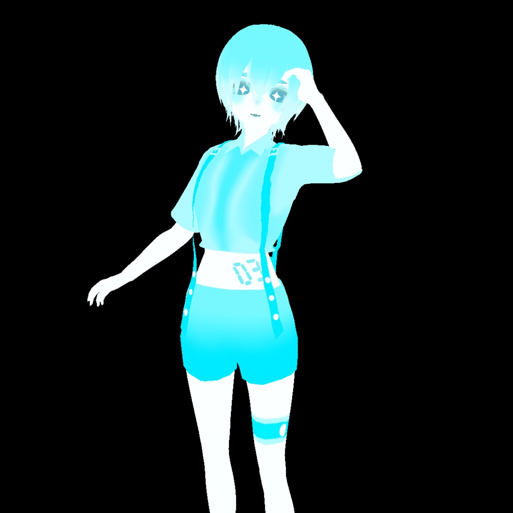 【VRM】発光!No.03ちゃん アバター vroid