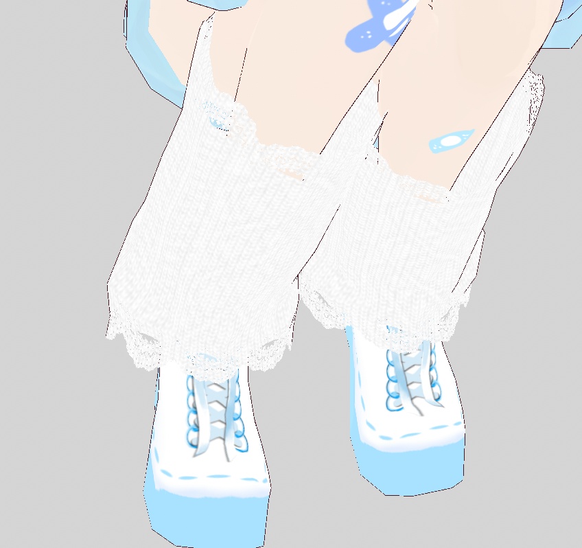 【無料有】【vroid】みずいろキルティング素材のメイドジャージコーデ