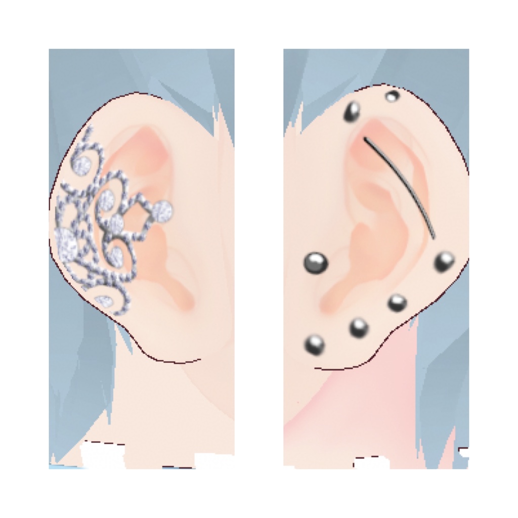 【無料有】【vroid】みずいろキルティング素材のメイドジャージコーデ