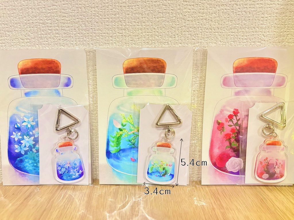 ボトル詰めっ! アクリルキーホルダー×ポストカードセット