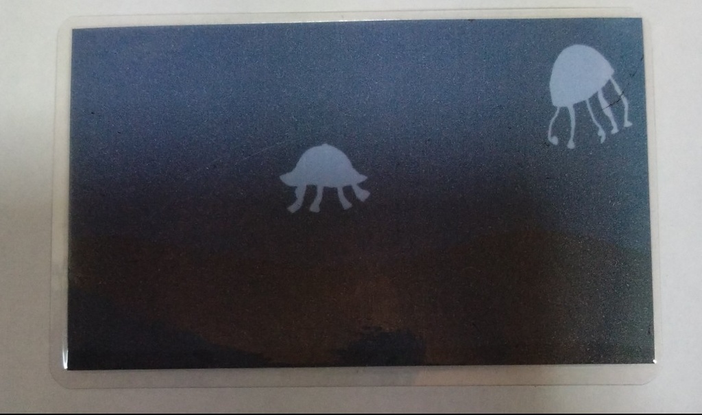 ラミネートカード「深海とクラゲ」