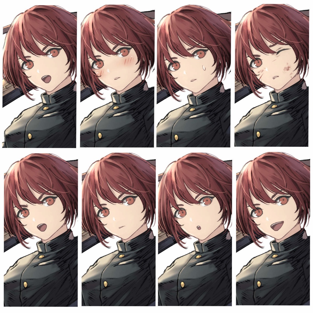 立ち絵素材07(学ラン女子スナイパー)