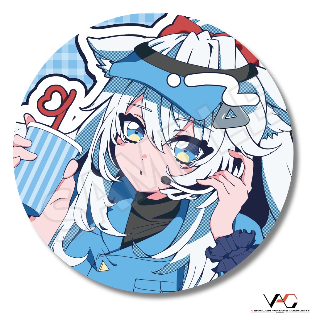 【缶バッジ】BURGER SHOP《VERMILION》【8種セット】