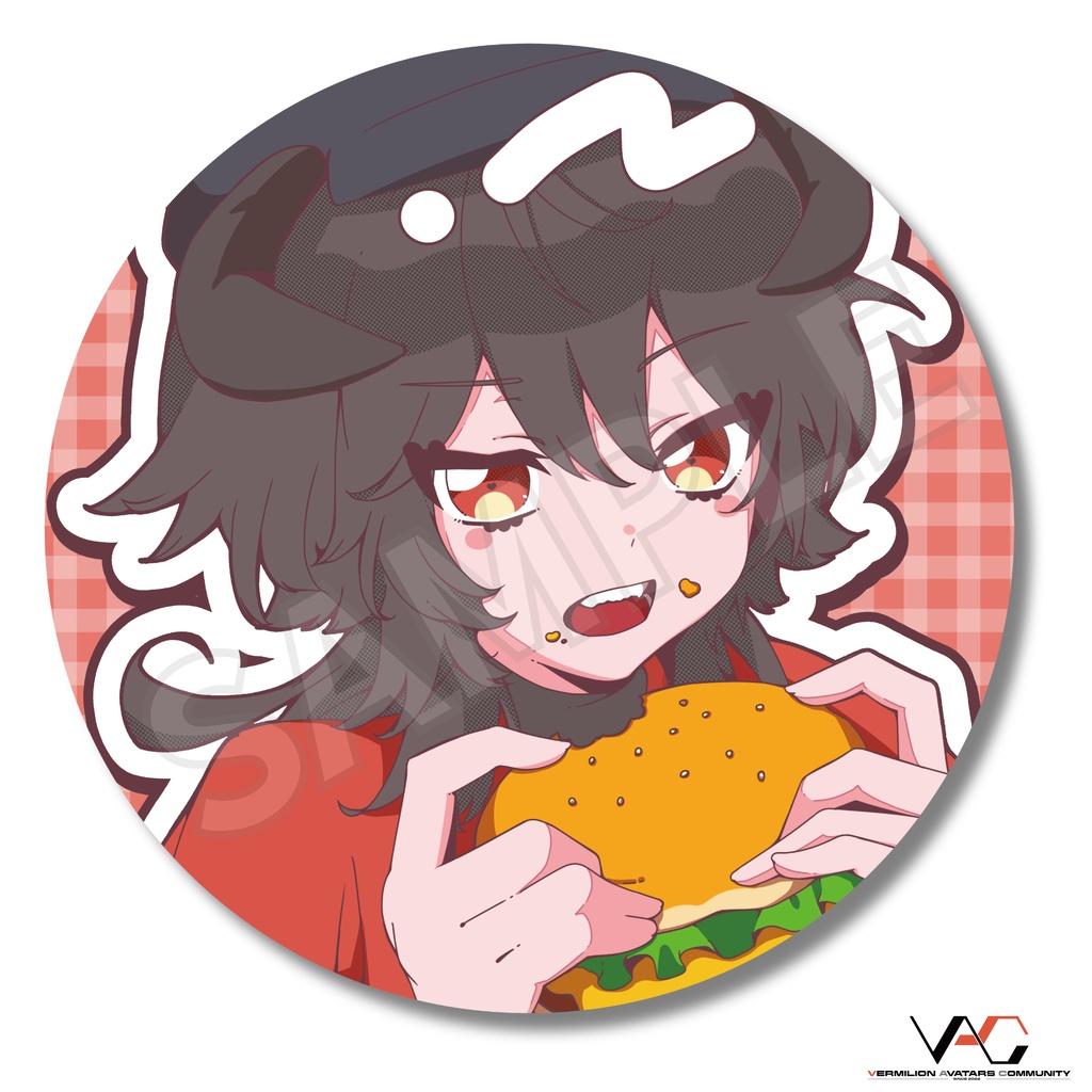 【缶バッジ】BURGER SHOP《VERMILION》【8種セット】