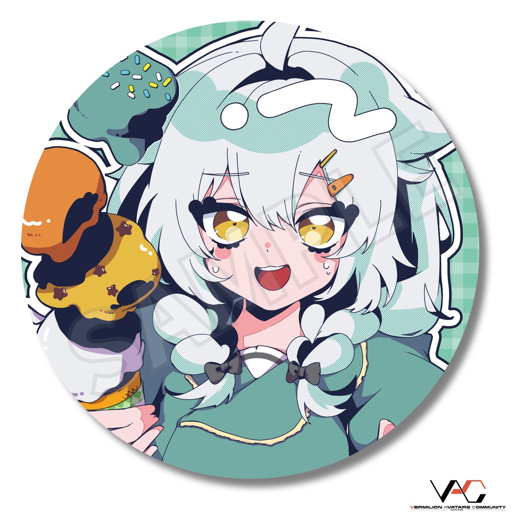 【缶バッジ】BURGER SHOP《VERMILION》【8種セット】