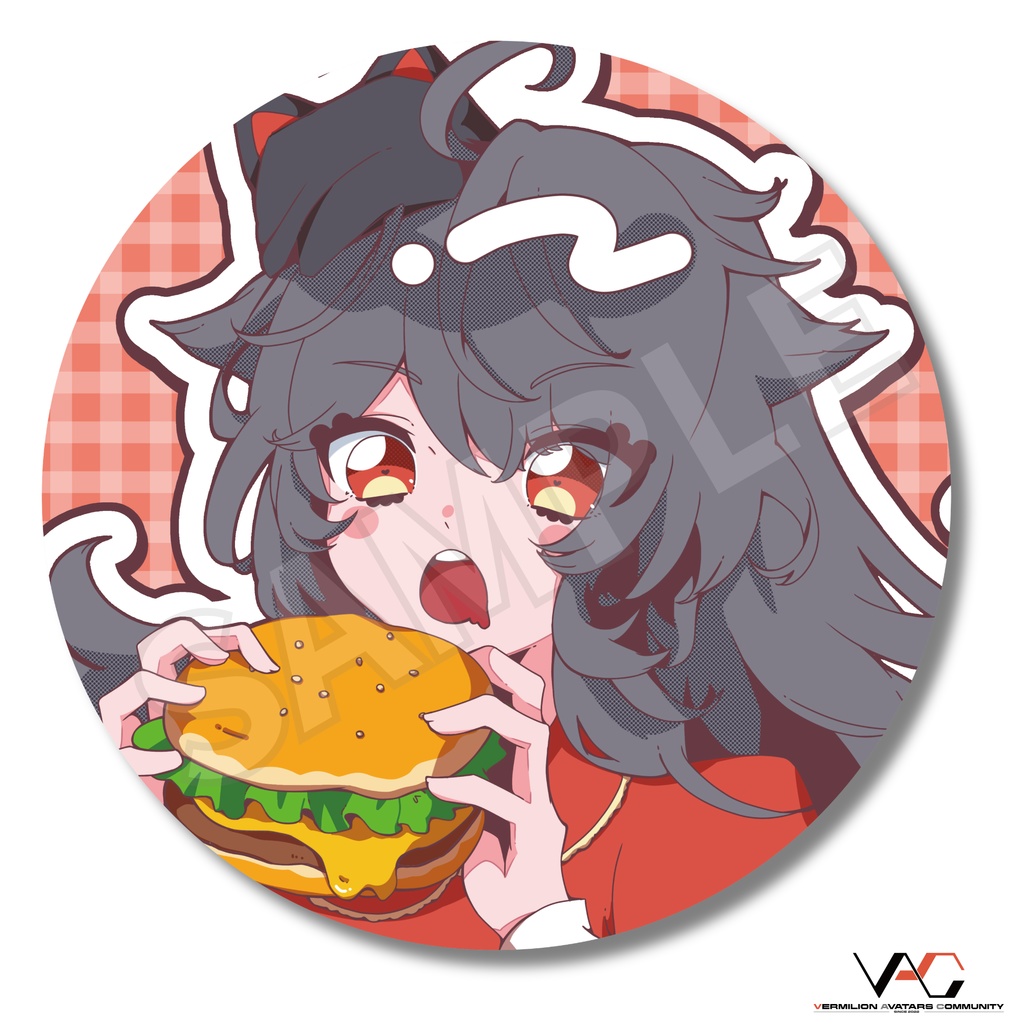 【缶バッジ】BURGER SHOP《VERMILION》【8種セット】