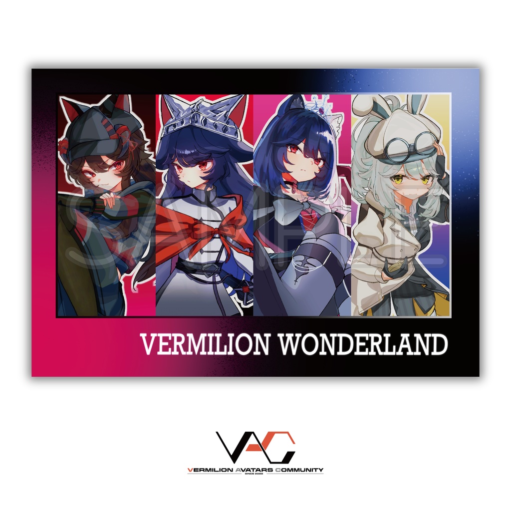 【ポストカード】VERMILION // WONDERLAND【2枚セット】