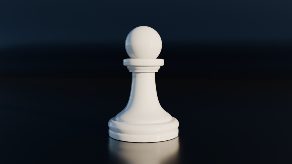 チェス Blender 3DCG 超高精細 シンプル