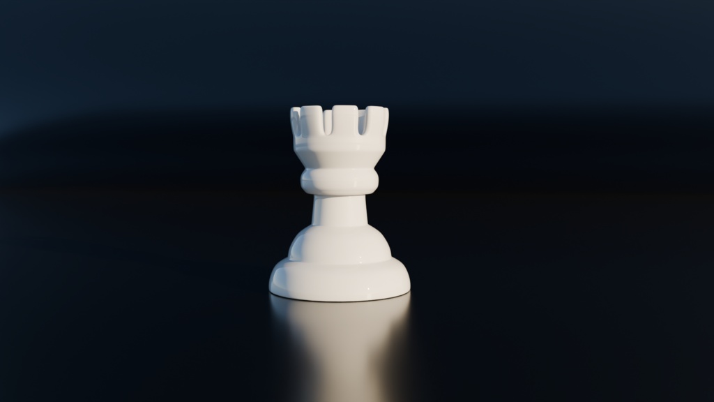 チェス Blender 3DCG 超高精細 シンプル