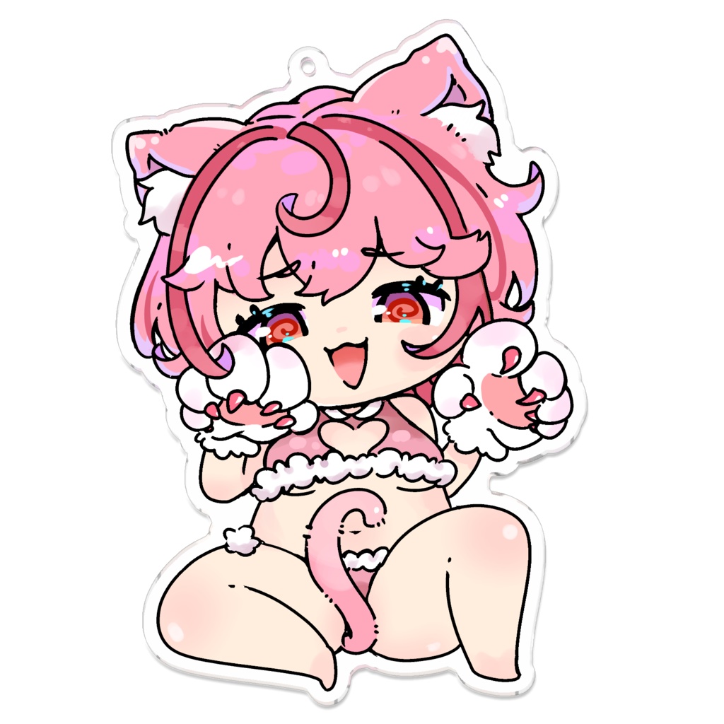 にゃん千夜キーホルダー（コーティングなし）