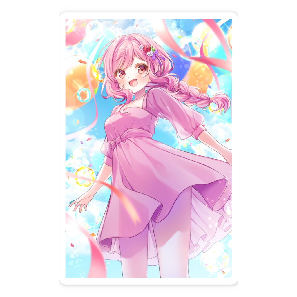 8周年記念スマホステッカー