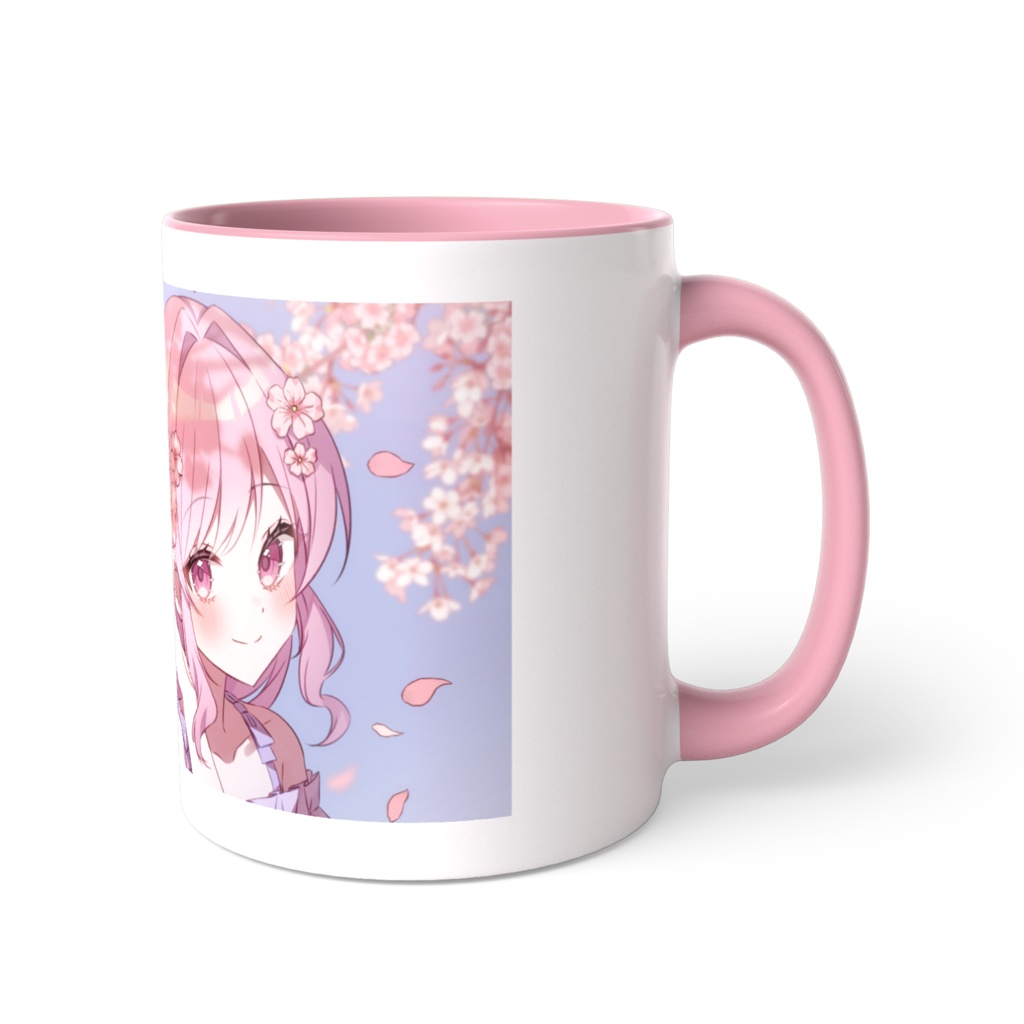 ゆずれもん桜イラストマグカップ