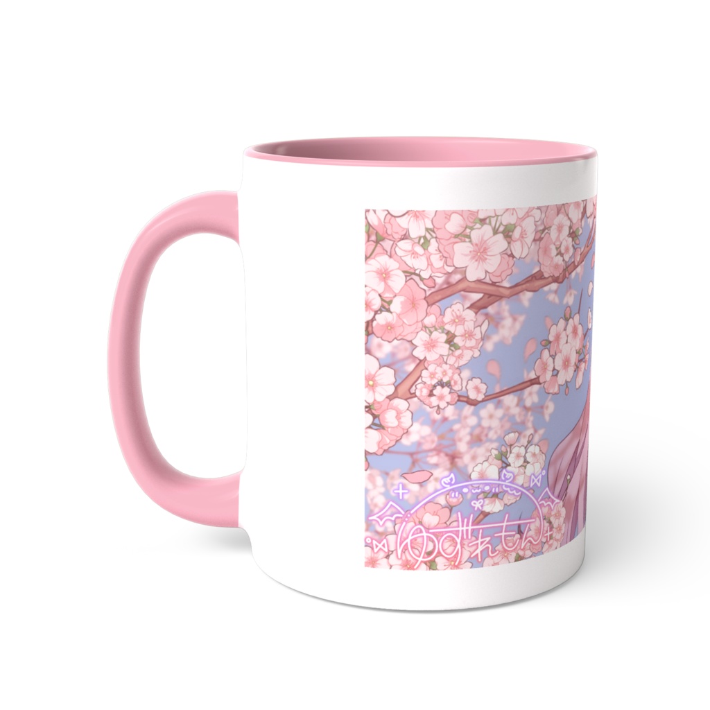 ゆずれもん桜イラストマグカップ