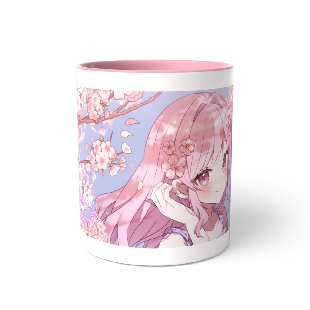 ゆずれもん桜イラストマグカップ