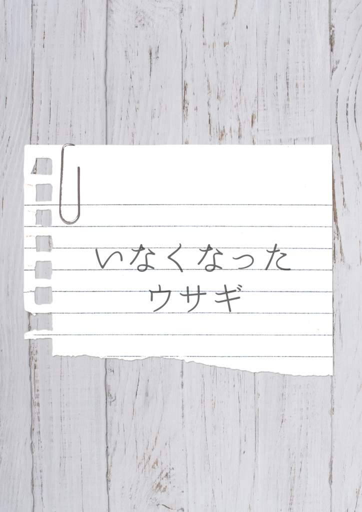 いなくなったウサギ(5人用マダミス)