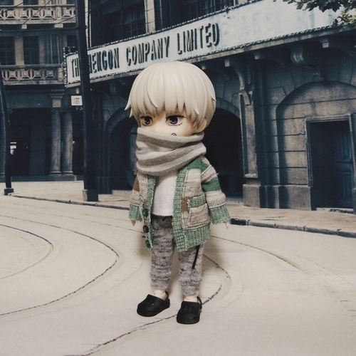 リブニットカーディ(ショコララテ)