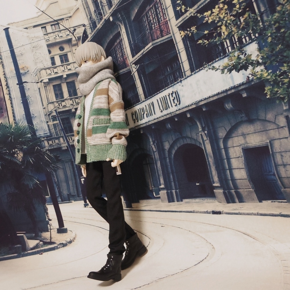 リブニットカーディ(ショコララテ)