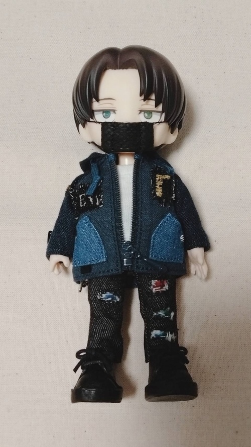 コクーンパーカー(ナイトブルー)