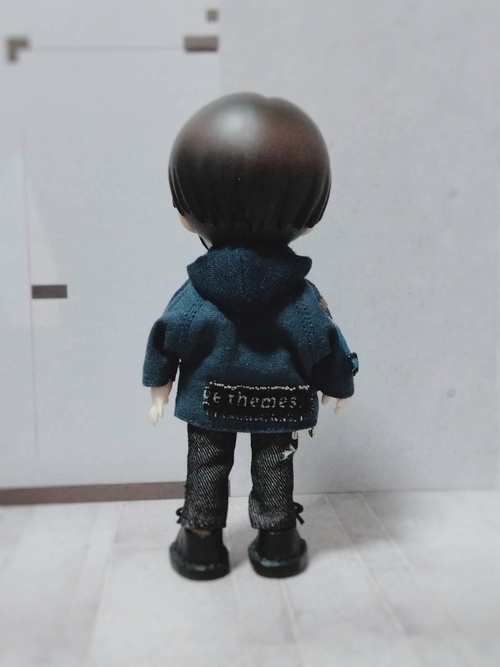 コクーンパーカー(ナイトブルー)