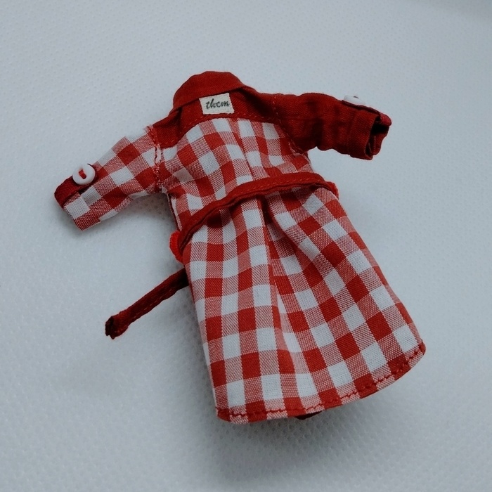 ロールアップロングシャツ(レッド)