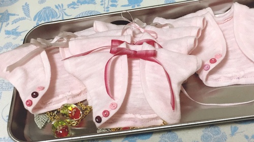 ドルマンカーディガン(ストロベリー)