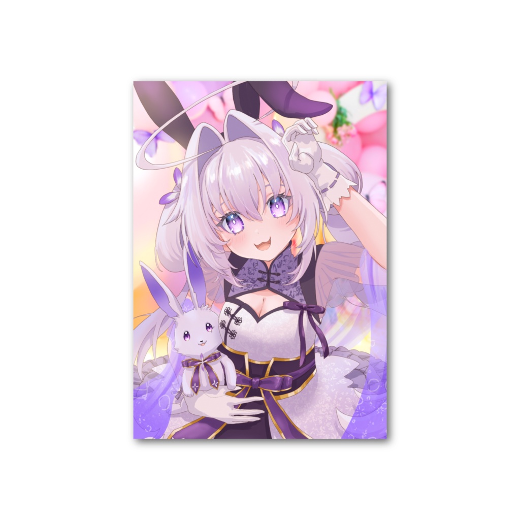 華仙りっか2025Birthday フォト風カード(パネル開けイラスト)