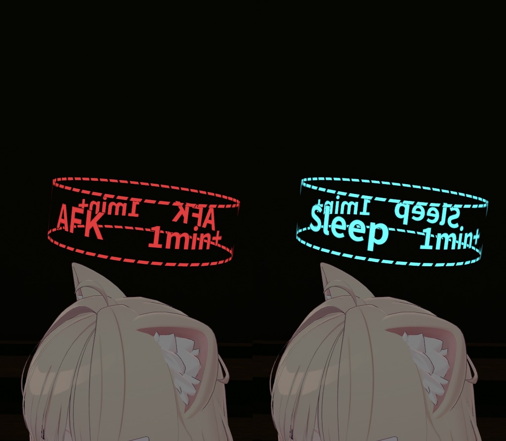 【無料あり】放置ギミック搭載!AFKリング【VRChat】