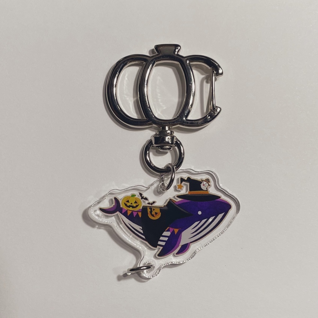 クジラ・アクリルキーホルダー ハロウィン