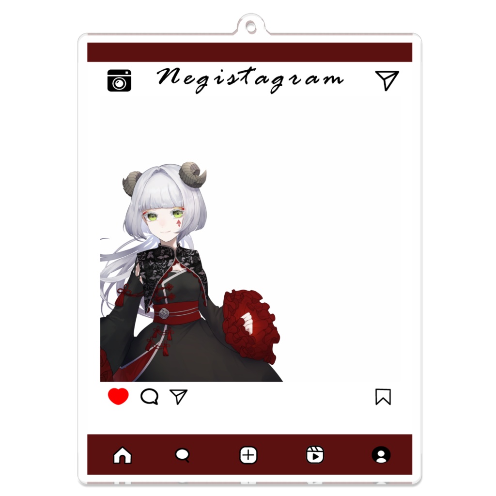 インスタ風アクリルキーホルダー　新衣装ver