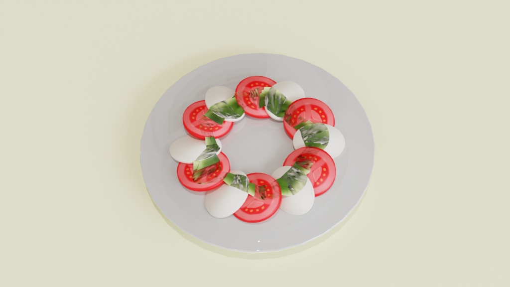 【3Dモデル】カプレーゼ