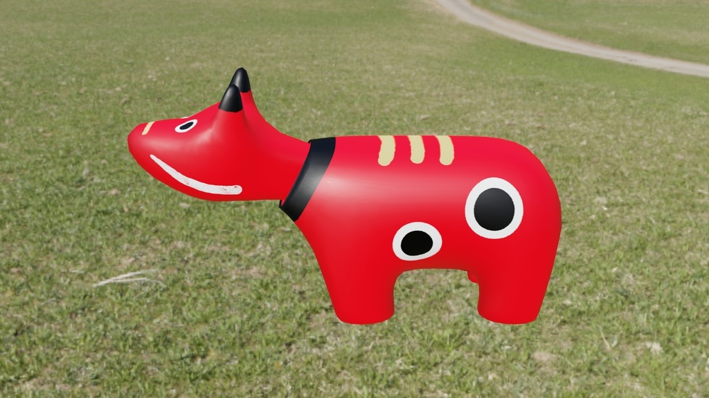 【3Dモデル】あかべこ