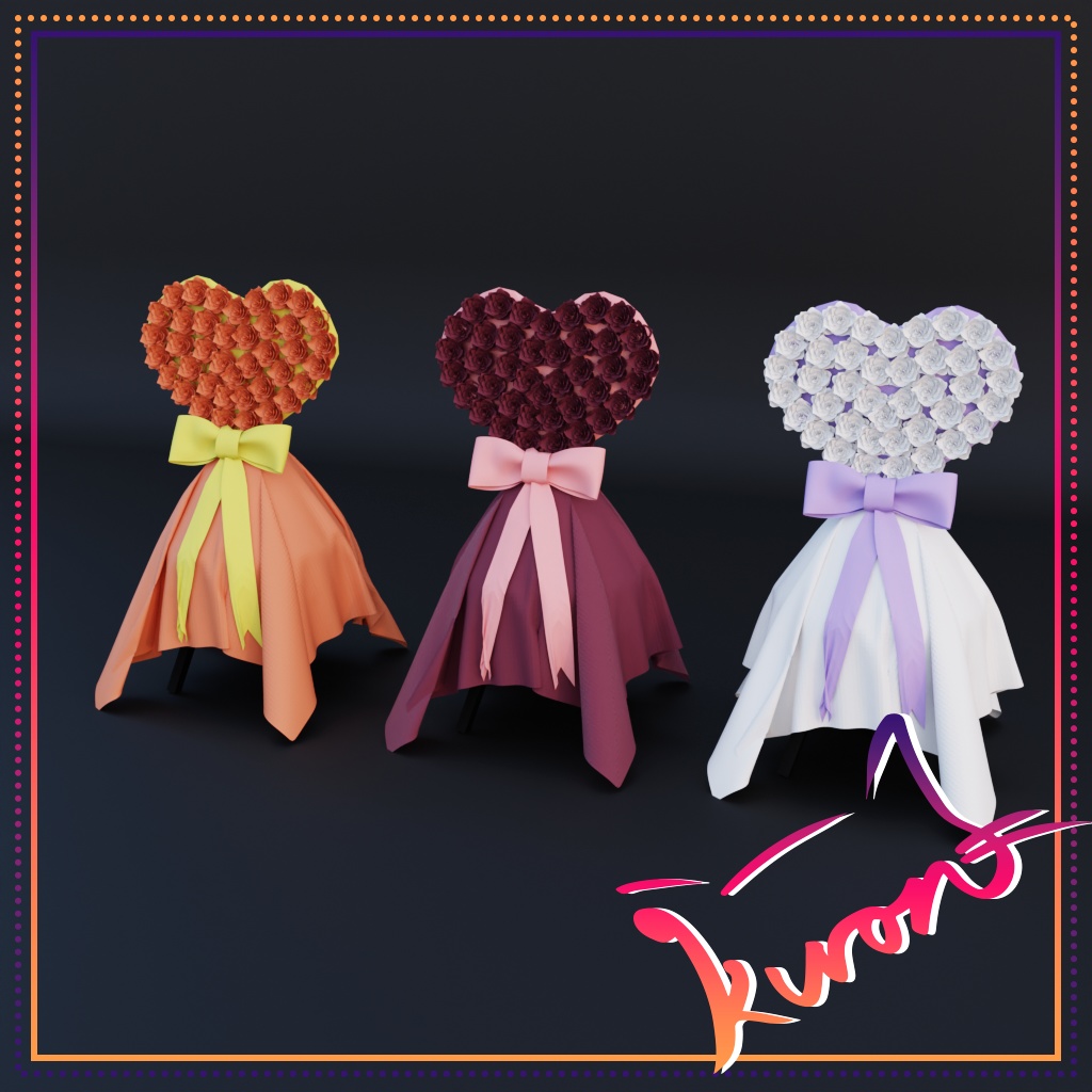 【3Dモデル】フラワースタンド