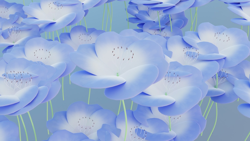 【3Dモデル】ネモフィラ