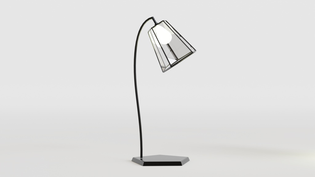 【3Dモデル】ランプ4種セット~卓上ランプ2種、スタンドライト2種~