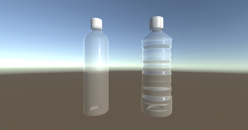 【3Dモデル】ペットボトル2種