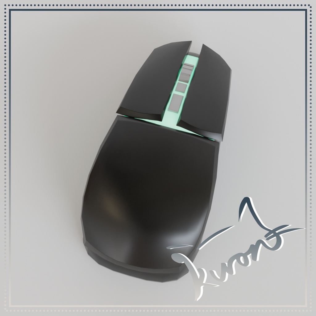 【3Dモデル】ゲーミングマウス