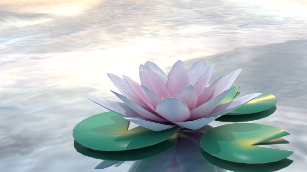 【3Dモデル】睡蓮(スイレン、ハス)