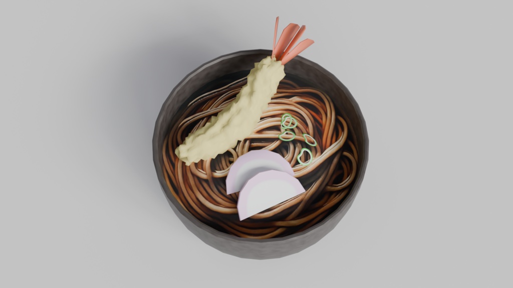 【3Dモデル】そば・年越しそば