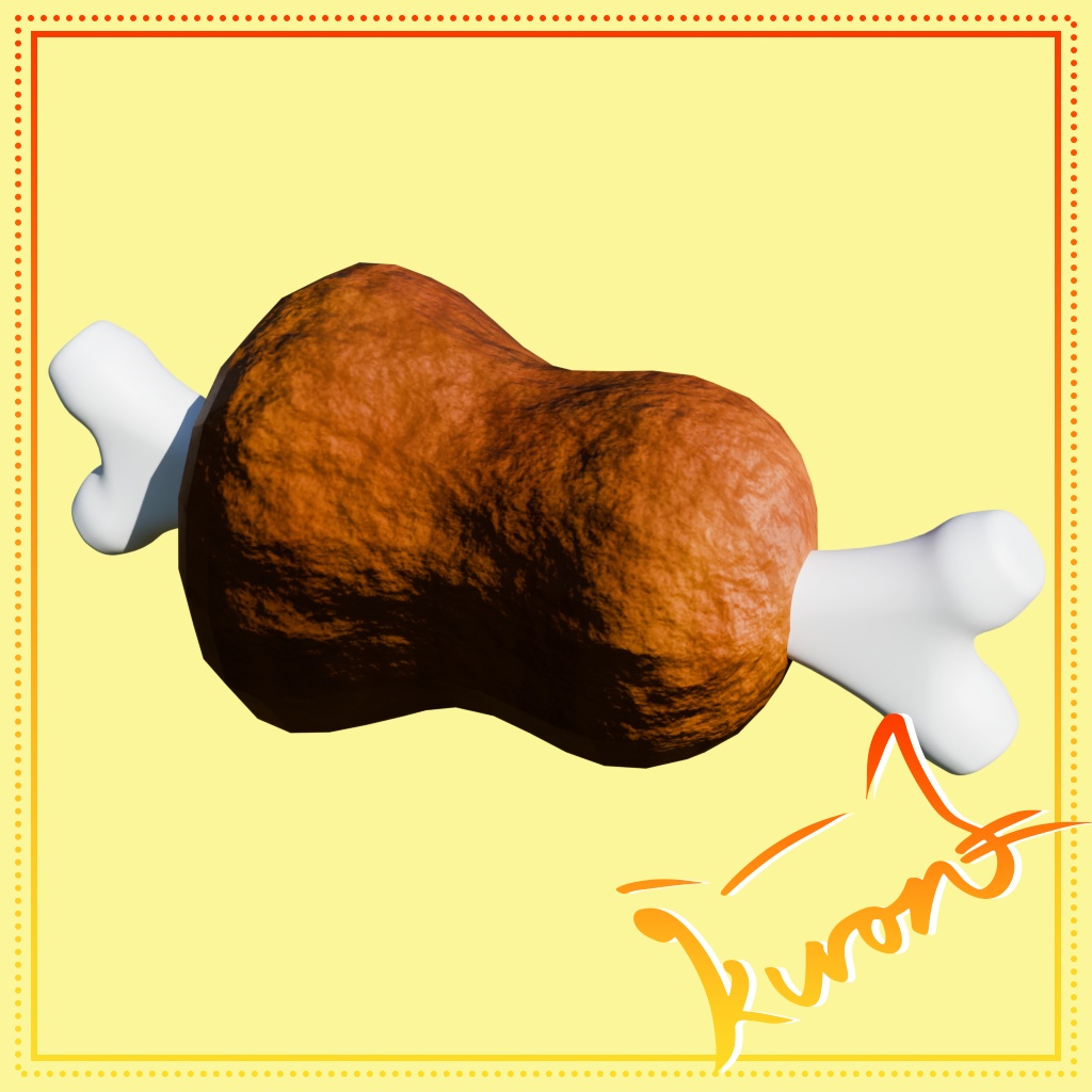 【3Dモデル】まんが肉