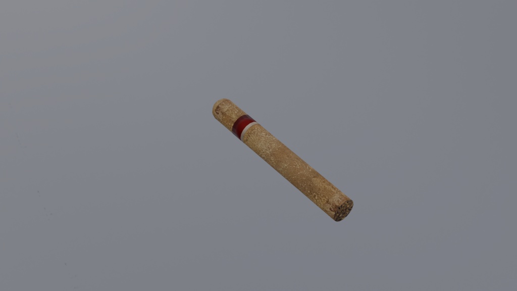 【喫煙ギミック付3Dモデル】吸える葉巻~アバター追従型(MA設定済み)&ワールド設置型~