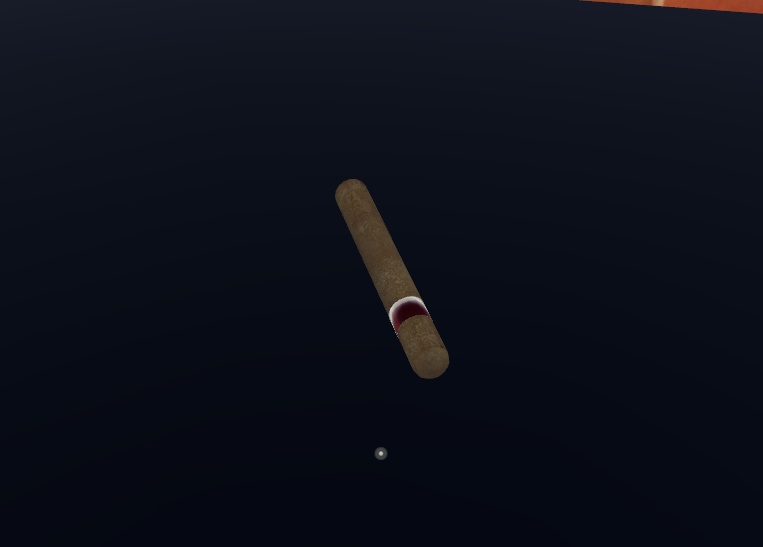 【喫煙ギミック付3Dモデル】吸える葉巻~アバター追従型(MA設定済み)&ワールド設置型~