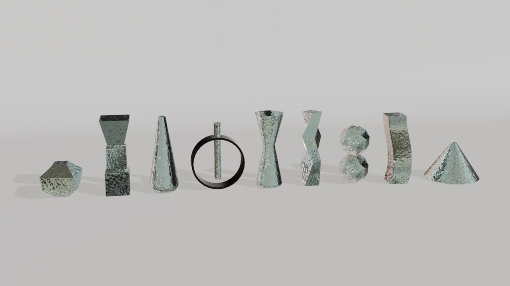 【3Dモデル】一輪挿し9種セット