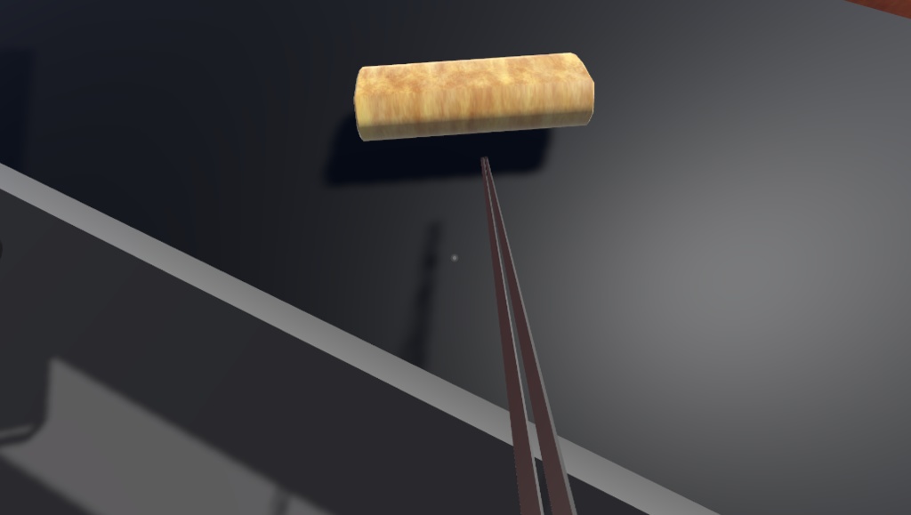 【3Dモデル】焼ける!箸でつかめる!卵焼き(だし巻き卵)