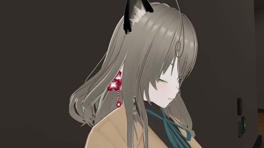 【3Dモデル】花・雪の結晶モチーフイヤリング・ピアス(Physbone・MA設定済)