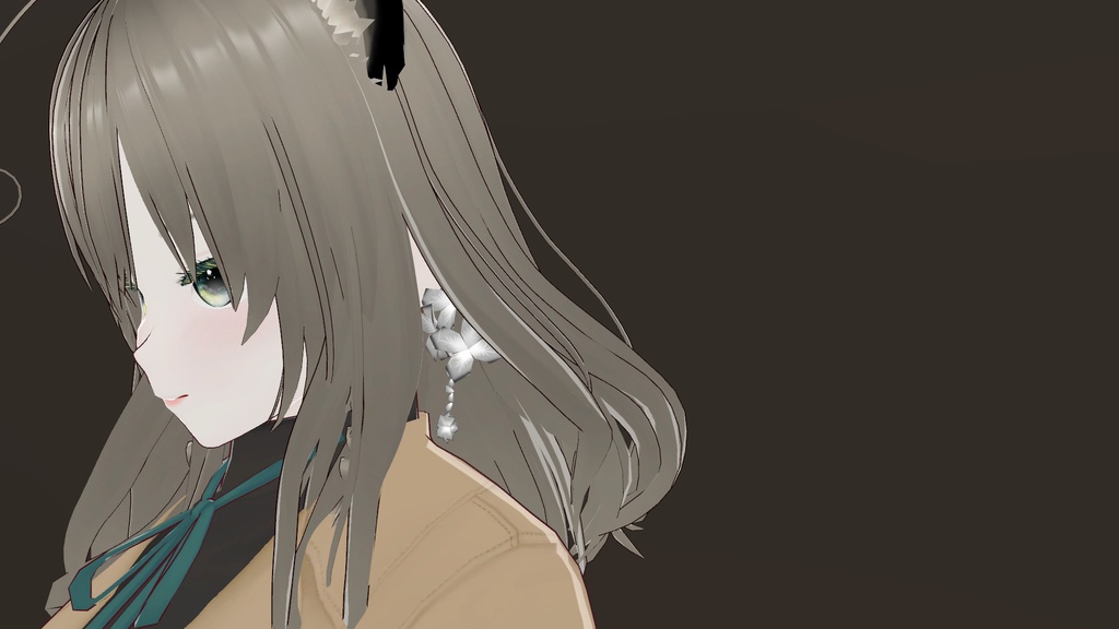 【3Dモデル】花・雪の結晶モチーフイヤリング・ピアス(Physbone・MA設定済)