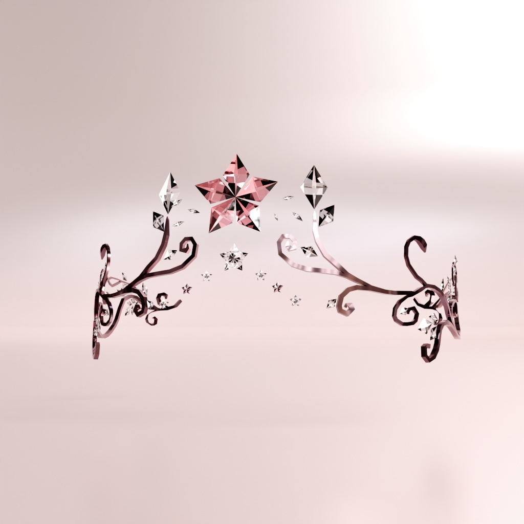 【3Dモデル】ティアラ2種類(MA設定済)