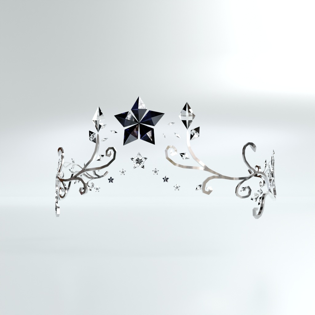 【3Dモデル】ティアラ2種類(MA設定済)