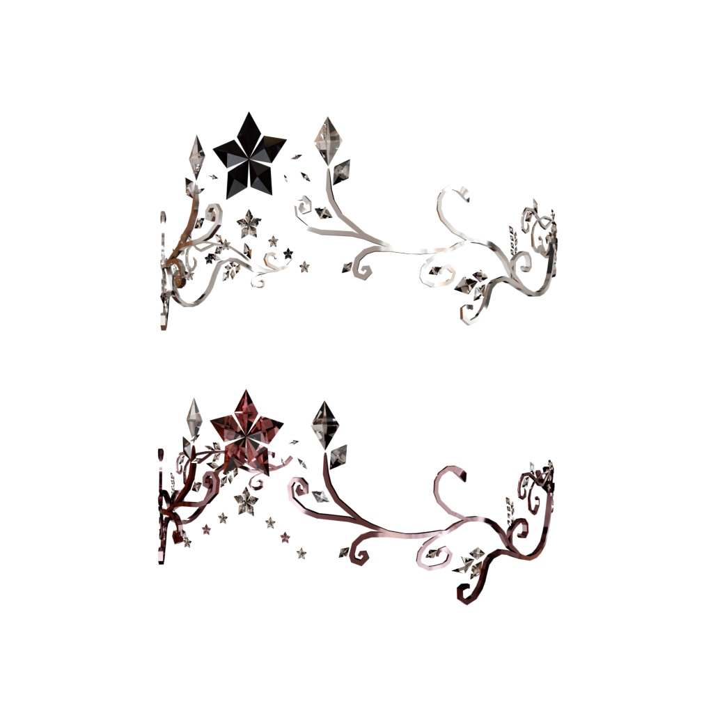 【3Dモデル】ティアラ2種類(MA設定済)