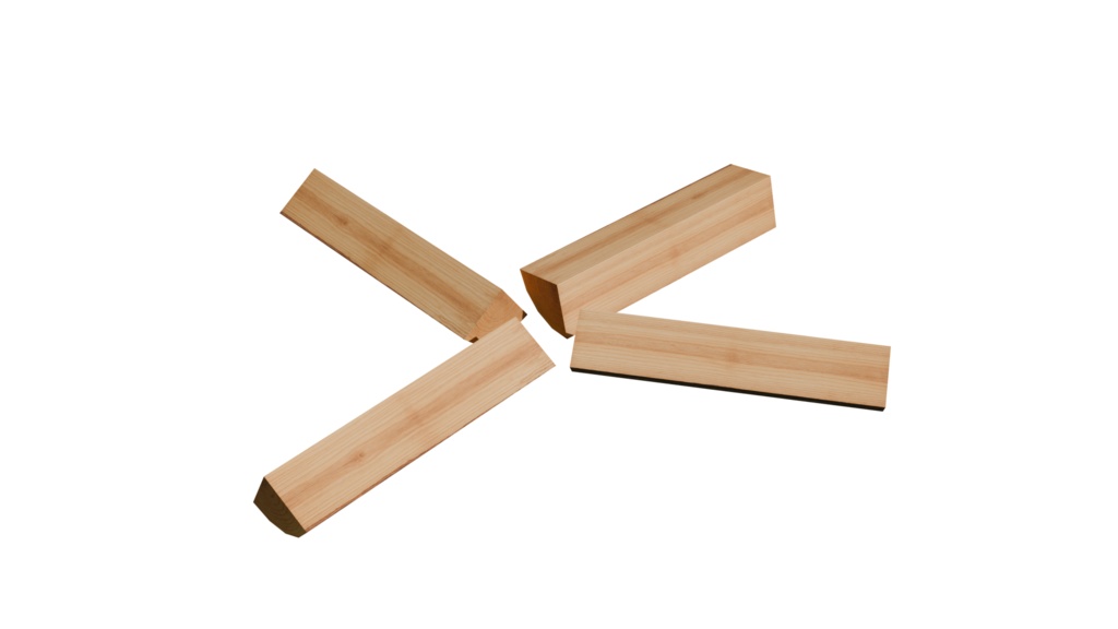 【3Dモデル】薪を割って!火をくべよう!焚火セット