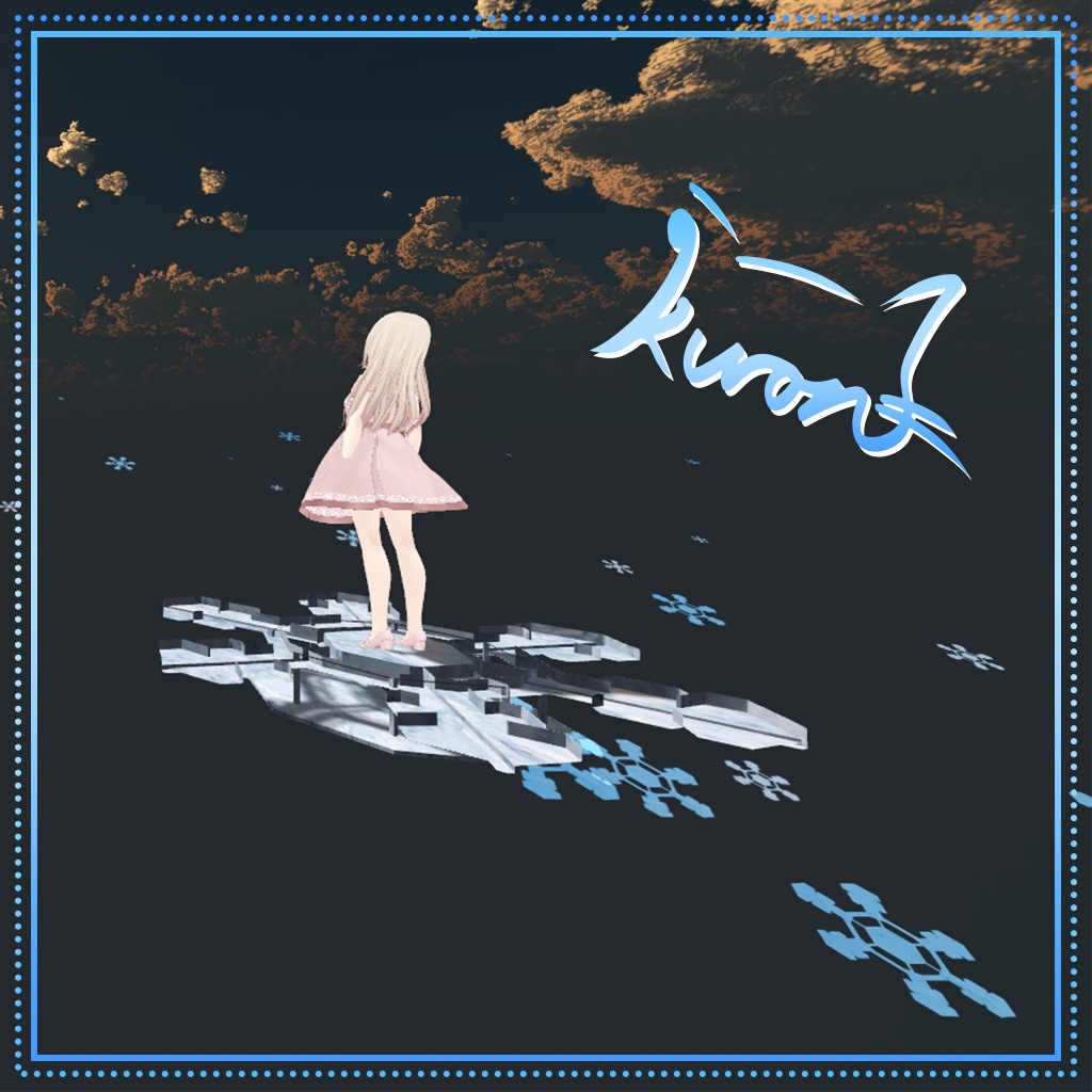 【3Dモデル】飛べる！氷のスケートボード（MA設定済み）